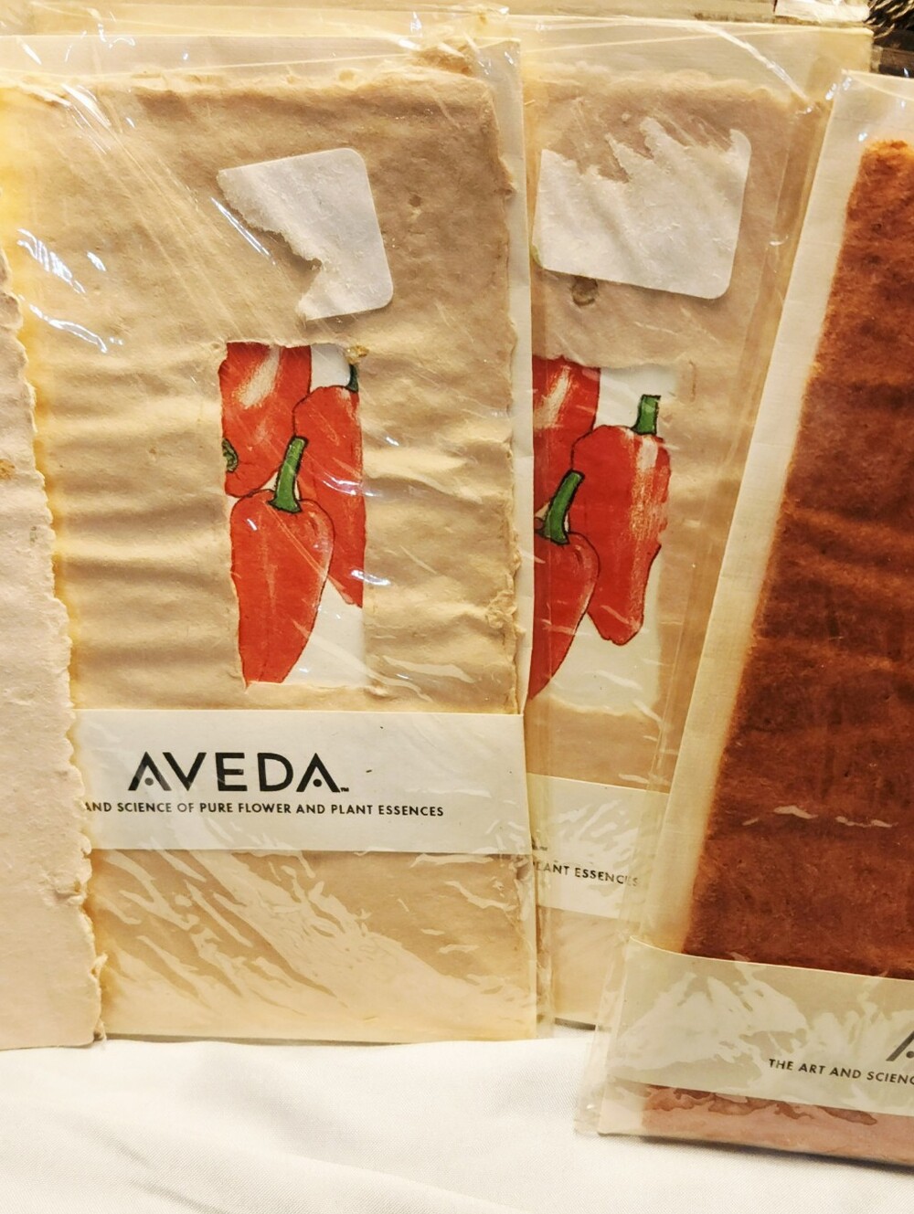 RARE 1990s AVEDA Growing Plant Cards Set Of 4 Handmade Paper
